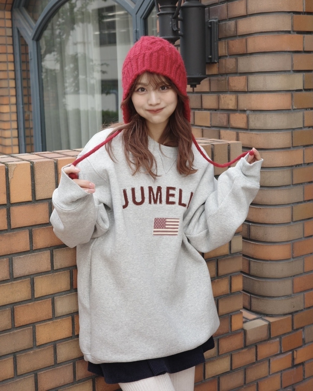 ワッペンロゴスウェット NAVY | JUMELLE | JUMELLE