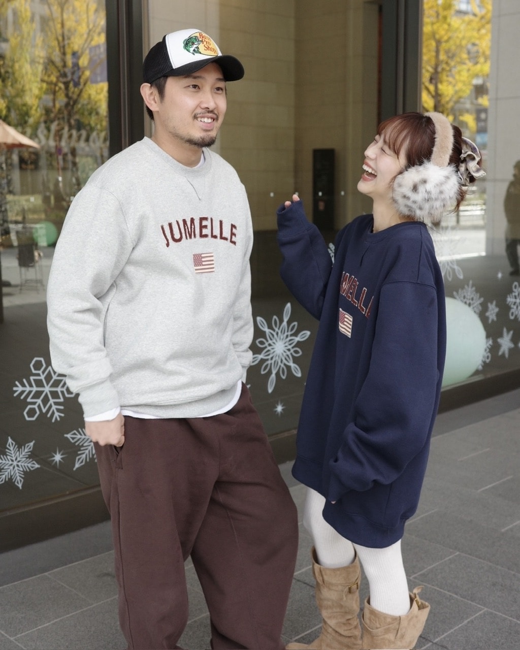 ワッペンロゴスウェット NAVY | JUMELLE | JUMELLE