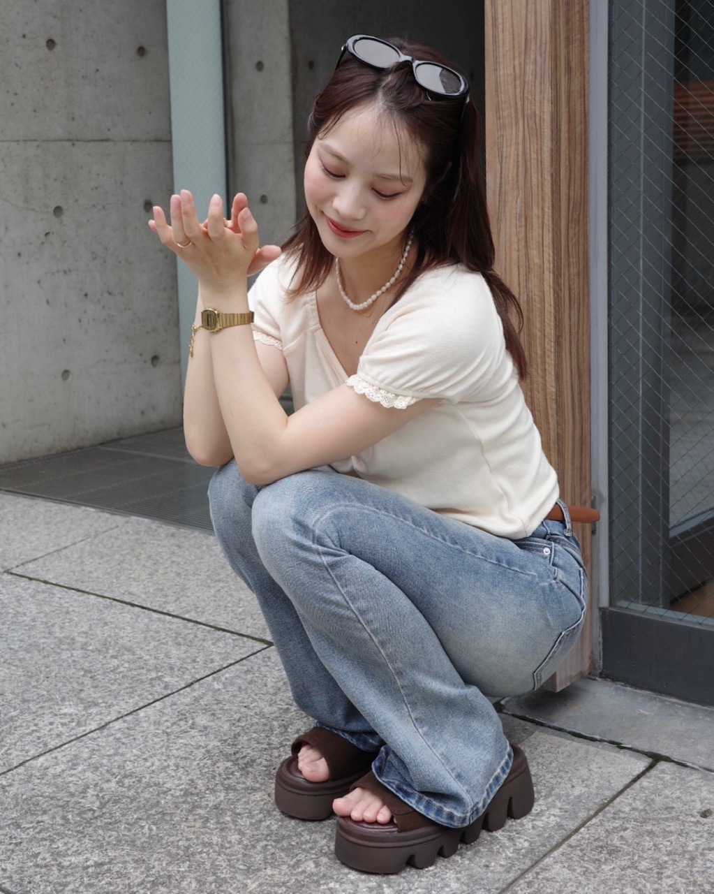 jumelle ストレッチフレアデニム　S 7月15日(水)19時再入荷】ストレッチフレアデニム #3サイズ | ALL | JUMELLE