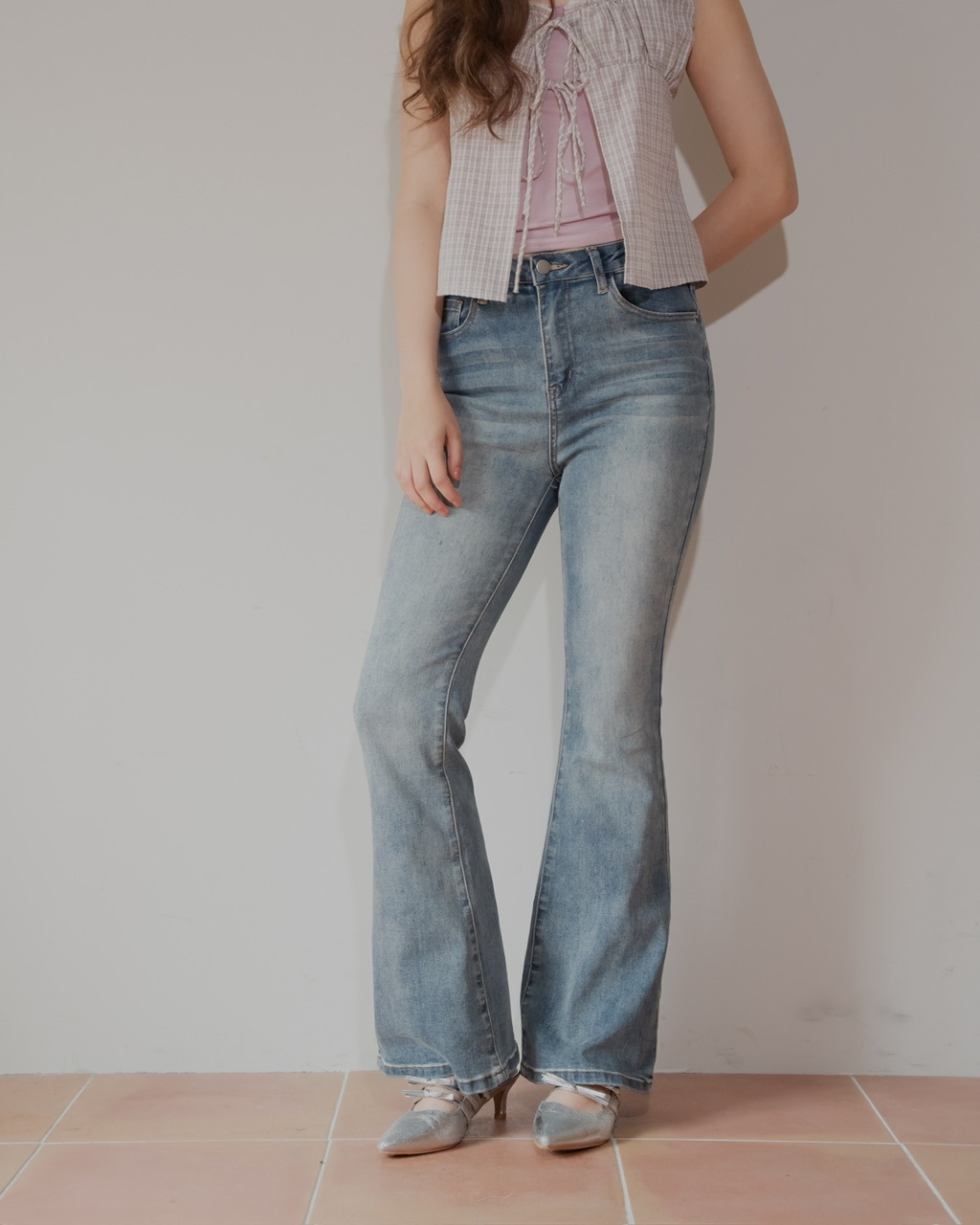 ジュメロ jumelle ストレッチフレアデニム M ブルー 7月15日(水)19時再入荷】ストレッチフレアデニム #3サイズ | ALL | JUMELLE