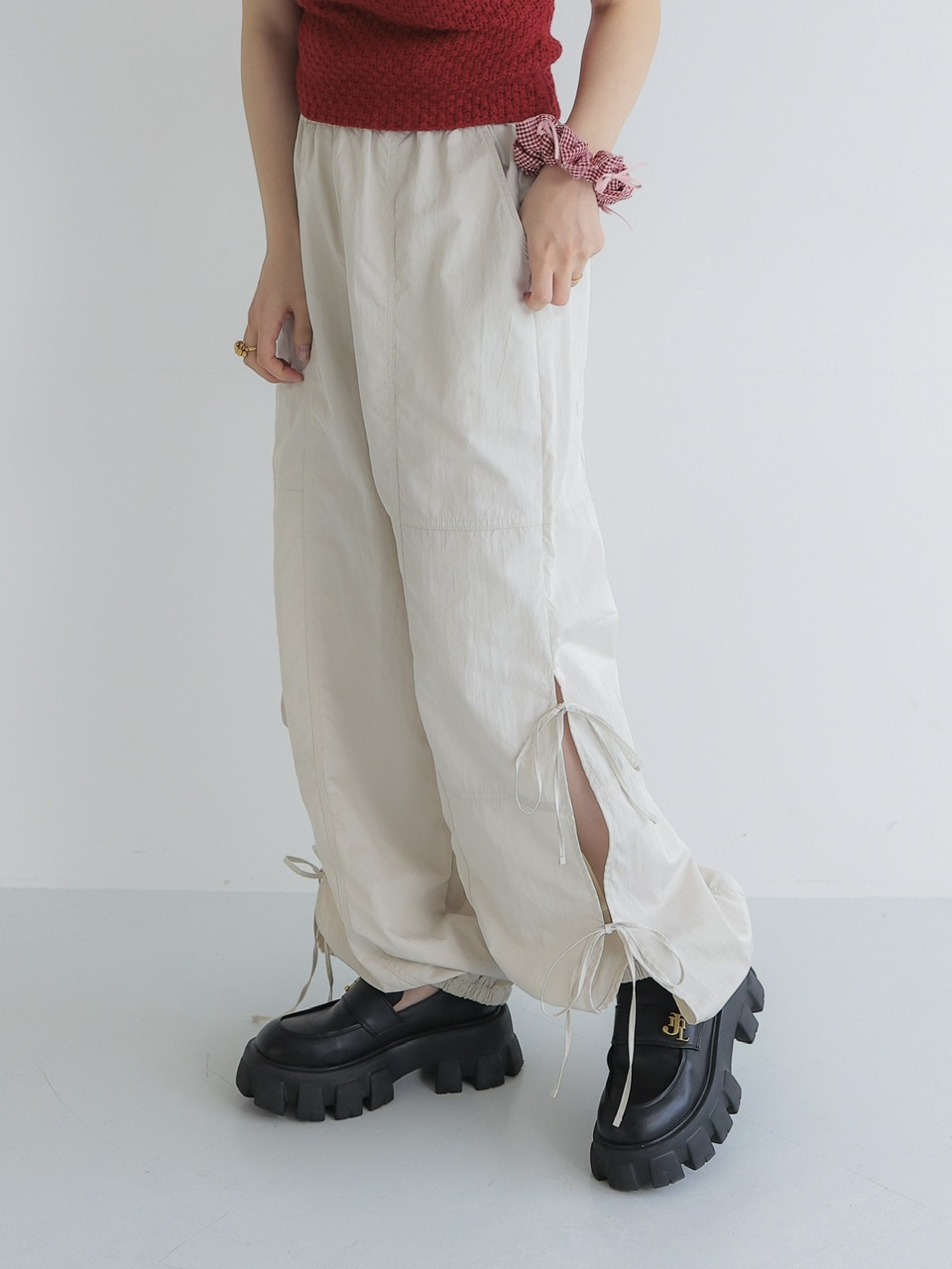 最新最全の side ribbon pants #2カラー | PANTS | JUMELLE パンツ