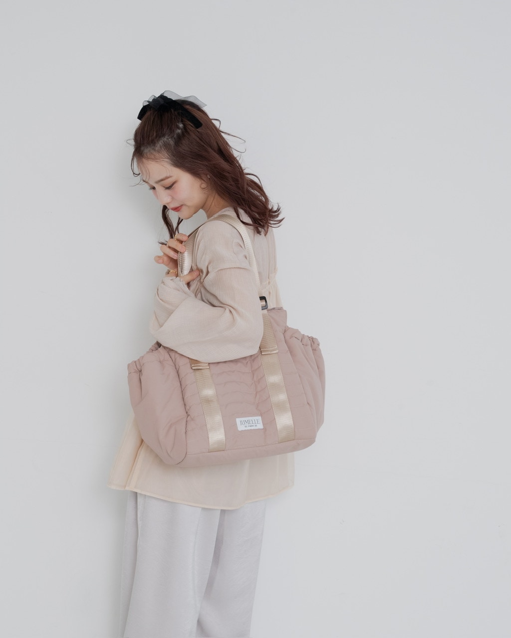 予約販売/2月下旬】multi tote bag ピンク, グレー | バッグ/財布