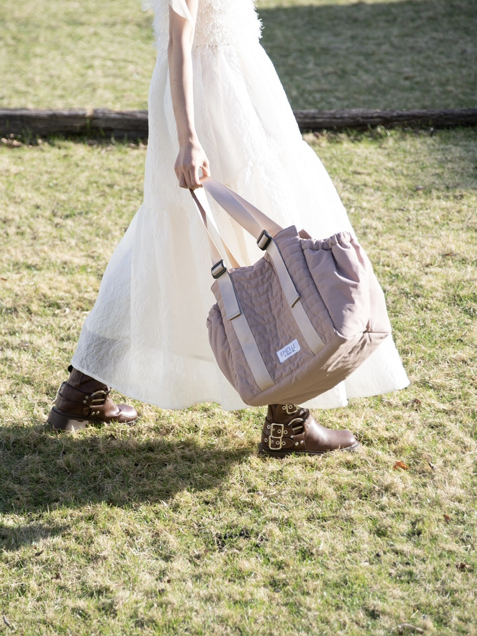 予約販売/2月下旬】multi tote bag ピンク, グレー | バッグ/財布