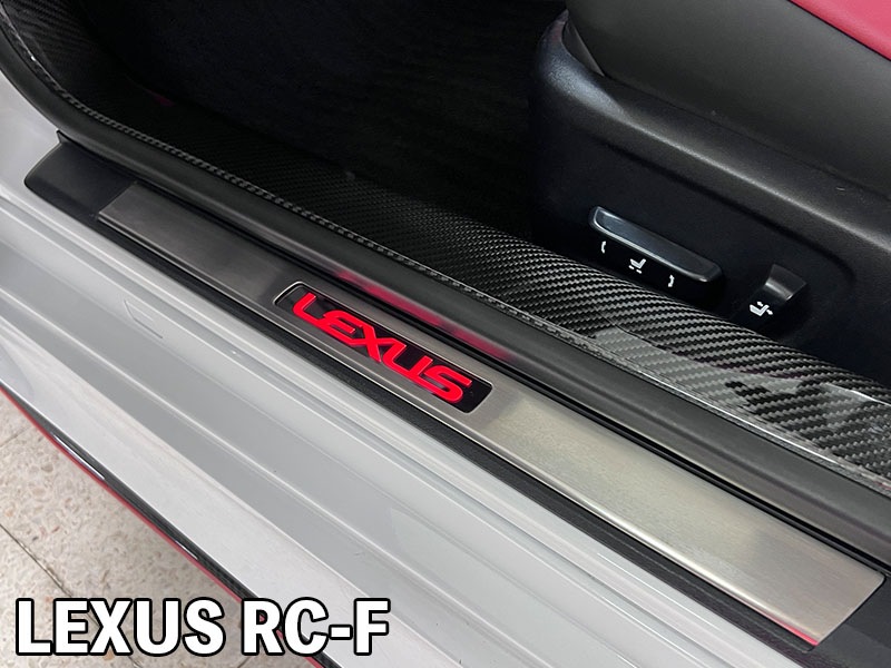 LEXUS RC-F LEDスカッフプレート【現品加工】