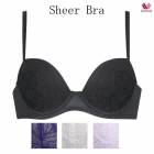 ワコール [Sheer Bra] シアーブラ ブラジャー BRB405 3/4カップ DEF