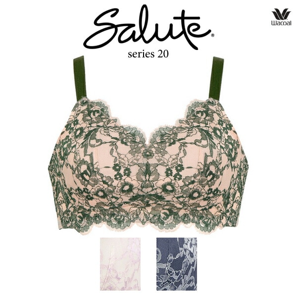 ワコール サルート 20G ナイトアップブラ ドレッシィ (Night Up Bra Dressy) BTJ120 ML ノンワイヤーブラ