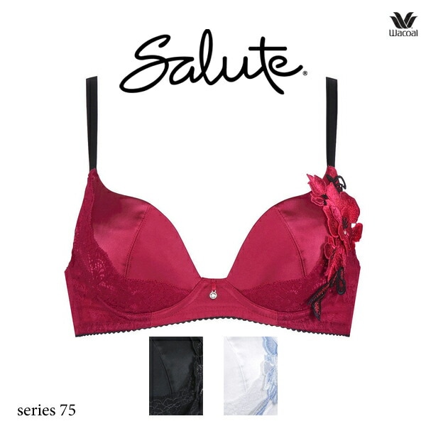 ワコール サルート 75G ブラジャー BTJ475 3/4カップワイヤー (VIVA LINEブラ) Gカップ