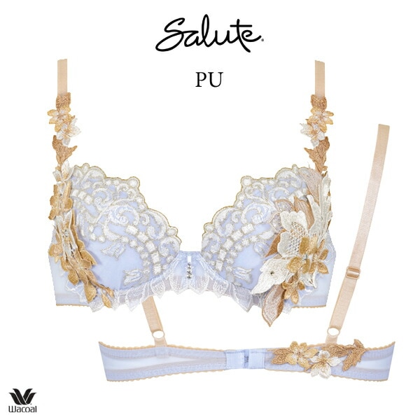 ワコール サルート 02G ブラジャー BTJ402 3/4カップワイヤー P-up