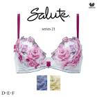 ワコール サルート 21G ブラジャー BTJ721 3/4カップワイヤー (リボンブラ) D・E・Fカップ|サルート 21G|サルート