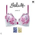 ワコール サルート 21G ブラジャー BTJ721 3/4カップワイヤー (リボンブラ) Gカップ|サルート 21G|サルート