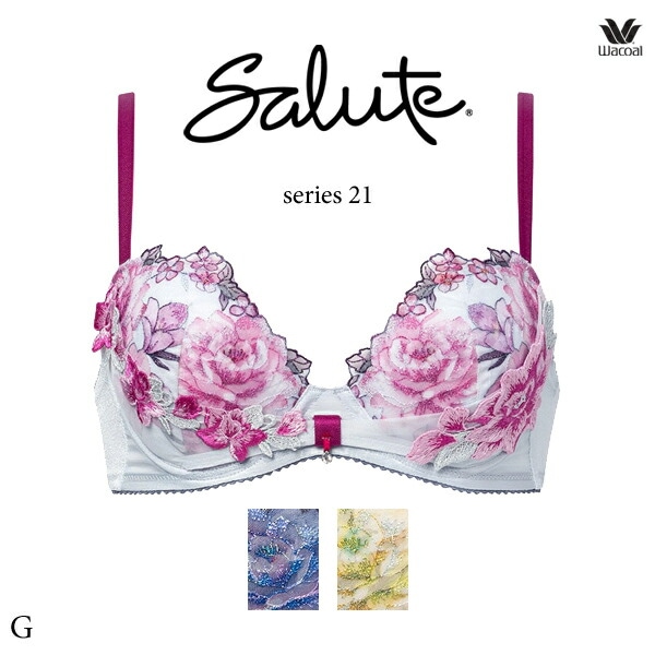 ワコール サルート 21G ブラジャー BTJ721 3/4カップワイヤー リボンブラ Gカップ