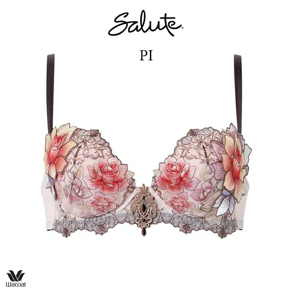 ワコール サルート 23G ブラジャー BTJ423 3/4カップワイヤー P-up