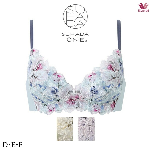 ワコール SUHADA ONE スハダ ワン ブラジャー BXB411 3/4カップ ノンワイヤーブラ D・E・Fカップ