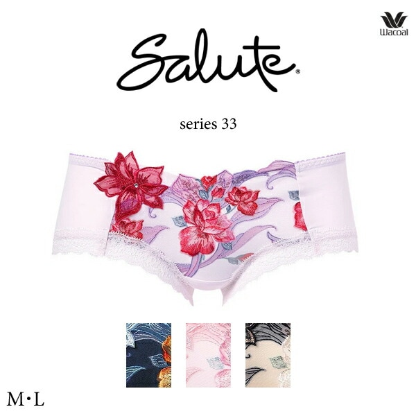 ワコール サルート 33G ショーツ PTJ533 M・L ボーイレングス(ヒップハング)