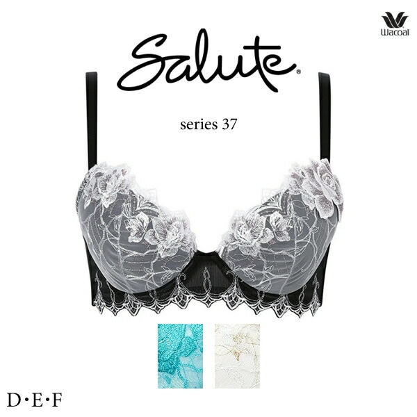 ワコール サルート BTJ737 37G ブラジャー 3/4カップワイヤー (Real Up Bra) D・E・Fカップ
