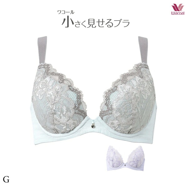 ワコール 小さく見せるブラ ブラジャー BRB329 Gカップ フルカップワイヤー [吸汗速乾メッシュ]【セール】