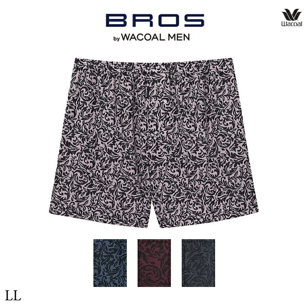 ワコール ブロス バイ ワコールメン BROS by WACOAL MEN ニットトランクス GT7111 LL 前開き【ボタニカル柄】