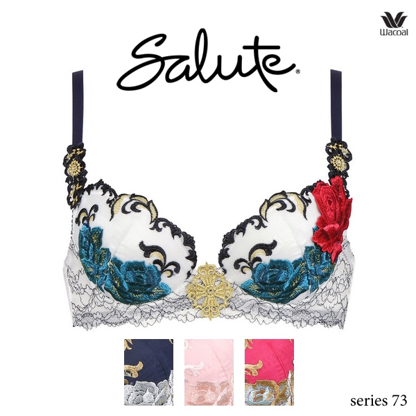 ワコール サルート 73G ブラジャー BTJ473 3/4カップワイヤー P-up