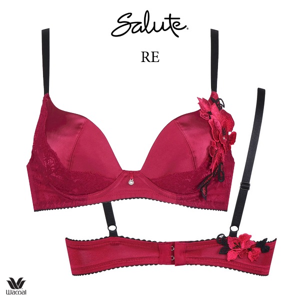 ワコール サルート 75G ブラジャー BTJ475 3/4カップワイヤー VIVA LINEブラ DEFカップ