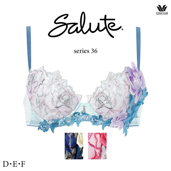 ワコール サルート BTJ436 36G ブラジャー 3/4カップワイヤー (P-upタイプ) D・E・Fカップ