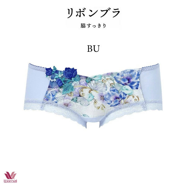 ワコール ワコール リボンブラ 脇すっきり ショーツ PXB683 M・L ボーイレングス ヒップハング
