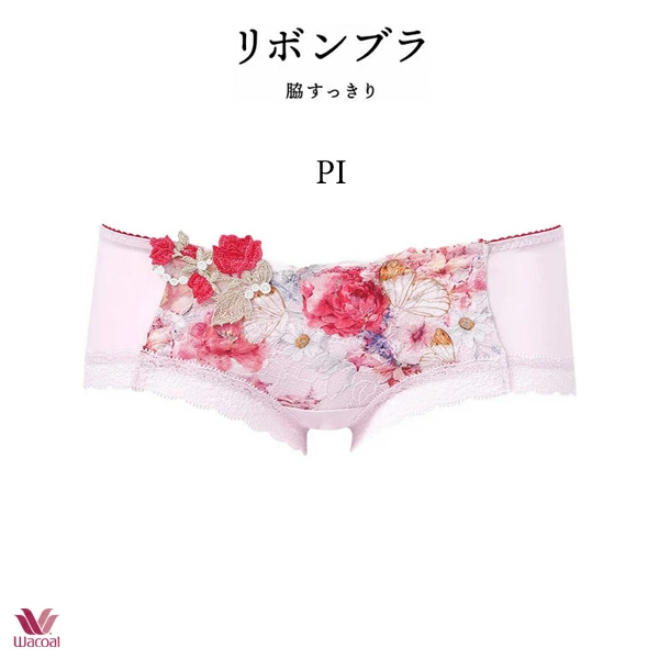 ワコール ワコール リボンブラ 脇すっきり ショーツ PXB683 M・L ボーイレングス ヒップハング