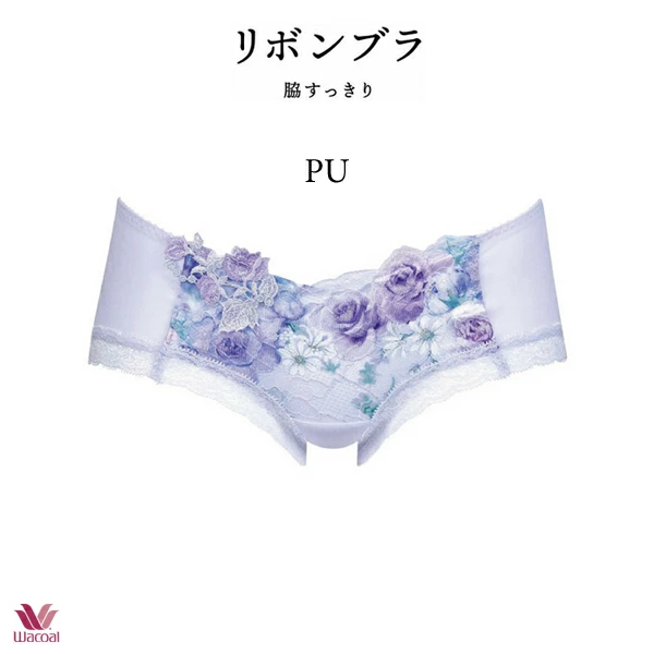 ワコール ワコール リボンブラ 脇すっきり ショーツ PXB683 M・L ボーイレングス ヒップハング