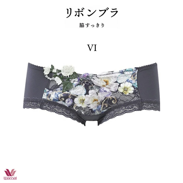 ワコール ワコール リボンブラ 脇すっきり ショーツ PXB683 M・L ボーイレングス ヒップハング