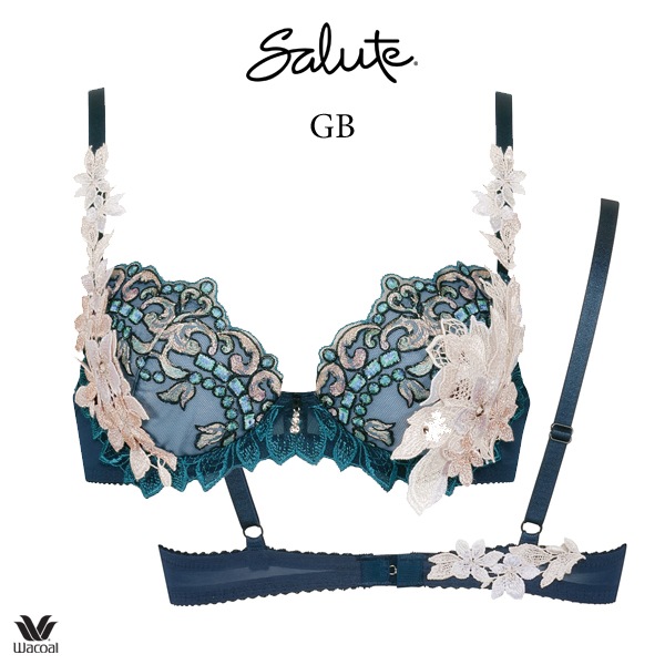 ワコール サルート 02G ブラジャー BTJ402 3/4カップワイヤー P-up