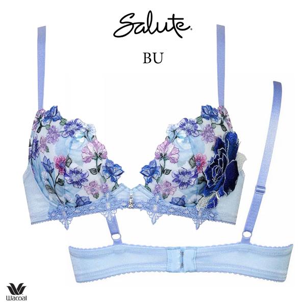 ワコール サルート 60G ブラジャー BTJ760 3/4カップワイヤー (フロントエックスプラスブラ) Gカップ