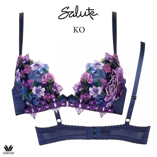 ワコール サルート 60G ブラジャー BTJ760 3/4カップワイヤー (フロントエックスプラスブラ) Gカップ