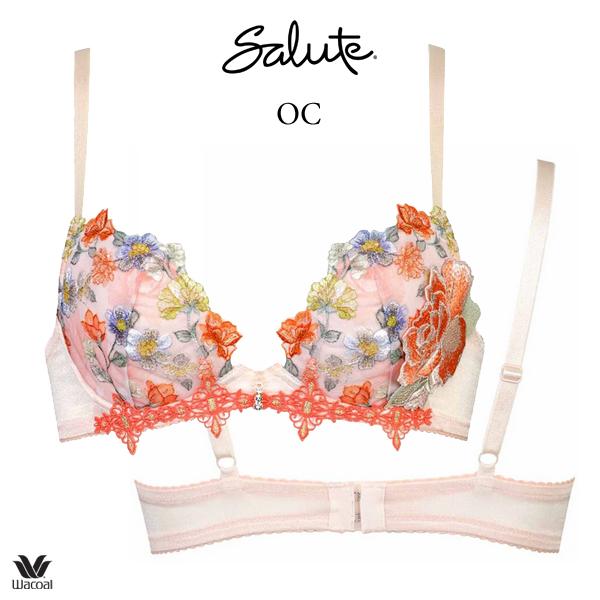 ワコール サルート 60G ブラジャー BTJ760 3/4カップワイヤー (フロントエックスプラスブラ) Gカップ