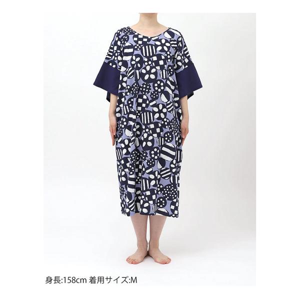 ワコール　sou・sou ワンピース　M-L ワコール ルームウェア SOU・SOU ワンピース RNT208 M-L 綿100