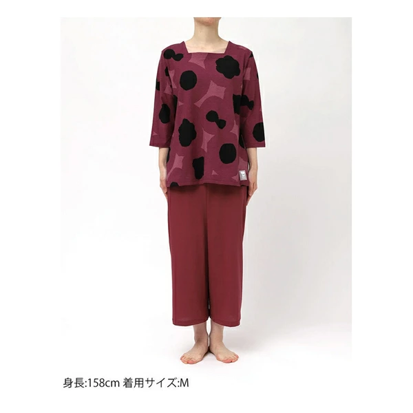ワコール ルームウェア SOU・SOU パジャマ RDT215 M・L 綿100％ 7分袖・7分丈パンツ [接触冷感性]