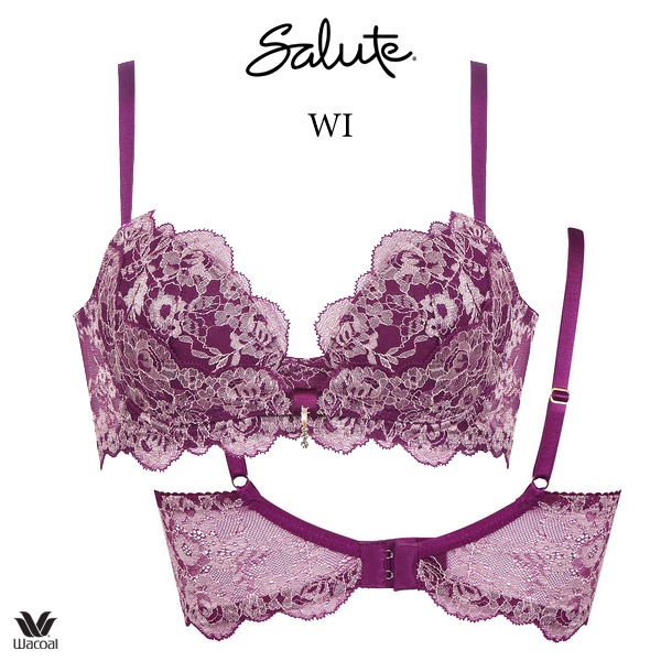 ワコール サルート 20G ブラジャー BTJ720 3/4カップワイヤー リボンブラ DEFカップ