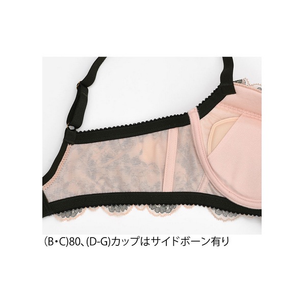 ワコール サルート 20G ブラジャー BTJ720 3/4カップワイヤー リボンブラ DEFカップ