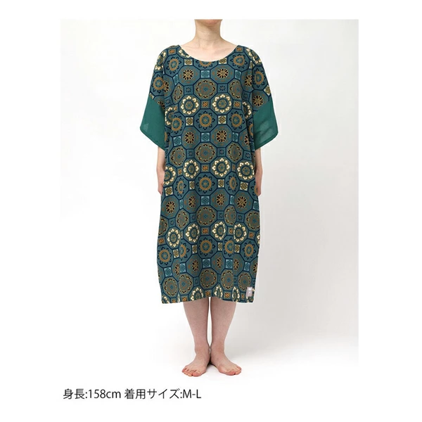 ワコール ルームウェア SOU・SOU ワンピース RNT217 M-L 綿100％ 6分袖 [洛袋付き]