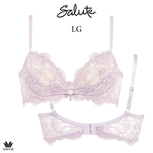 ワコール サルート 20G ブラジャー BTJ720 3/4カップワイヤー リボンブラ Gカップ