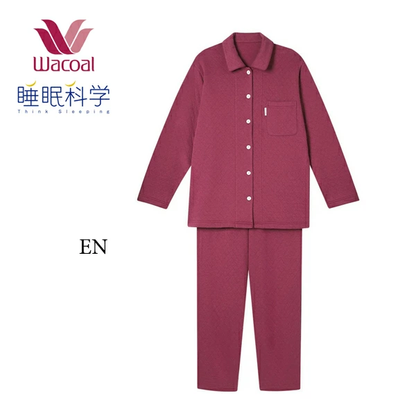 ワコール ナイトウェア 睡眠科学 パジャマ YDW420 M・L ロング袖ロング