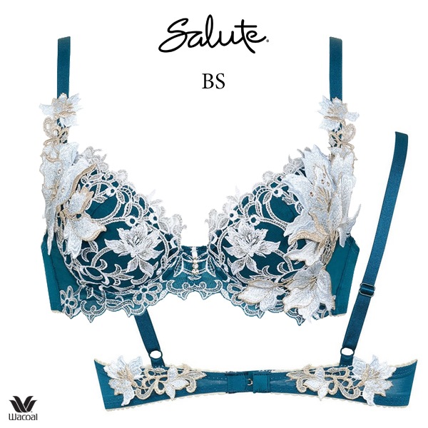 ワコール サルート 12G ブラジャー BTJ412 3/4カップワイヤー P-upタイプ Cカップ