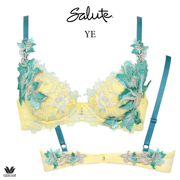 ワコール サルート 12G ブラジャー BTJ412 3/4カップワイヤー P-upタイプ G・H・Iカップ