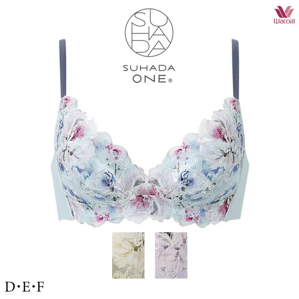 ワコール SUHADA ONE スハダ ワン ブラジャー BXB411 3/4カップ ノンワイヤーブラ D・E・Fカップ