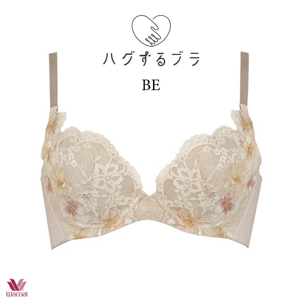 ワコール ハグするブラ ブラジャー BRB498 3/4カップ ABCカップ
