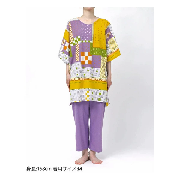 ワコール ルームウェア SOU・SOU パジャマ RDT211 M・L 綿100％ 6分袖・8分丈パンツ [接触冷感性]