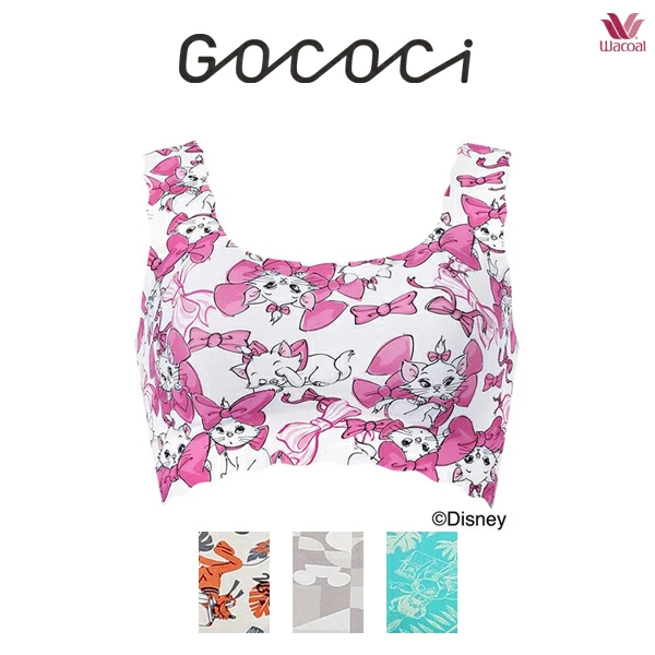 ワコール GOCOCi ゴコチ CGG537 S・M・L ノンワイヤーブラ ハーフトップ・ラウンド (パッド入り) 【ディズニーコレクション】
