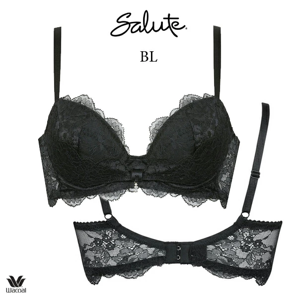 ワコール サルート 20G ブラジャー BTJ720 3/4カップワイヤー リボンブラ D・E・Fカップ