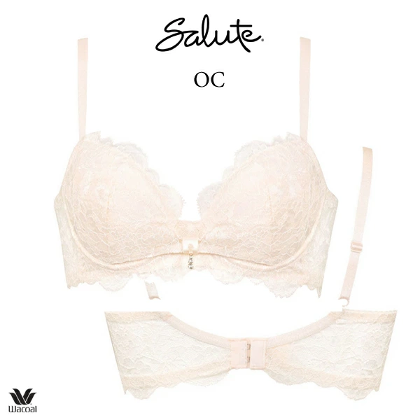 ワコール サルート 20G ブラジャー BTJ720 3/4カップワイヤー リボンブラ D・E・Fカップ