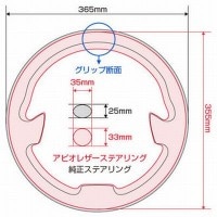 アピオ レザースポーツステアリングホイール ジムニーJB23・JB43用|ジムニー用GTパーツ