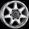 ラ ストラーダ ティラードクロスホイール 17×7.5J 6H P.C.D139.7 インセット+20 シルバー 4本セット|国産4WD・SUV用ホイール