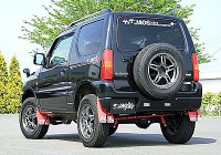 ジャオス マッドガード ジムニー用 (JB23) レッド 1台分セット B6211512F B621152R|ジムニー用GTパーツ